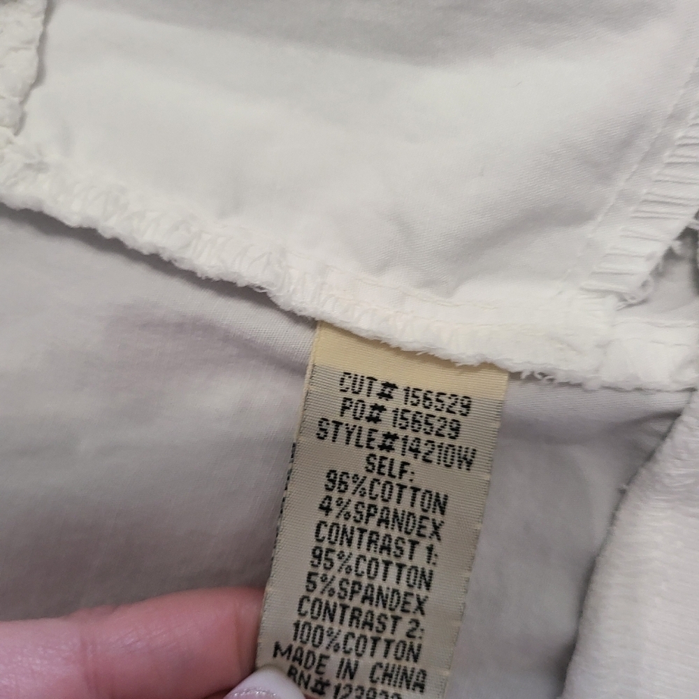 Wearables White Moto Cotton Jacket - Picture 11 of 11